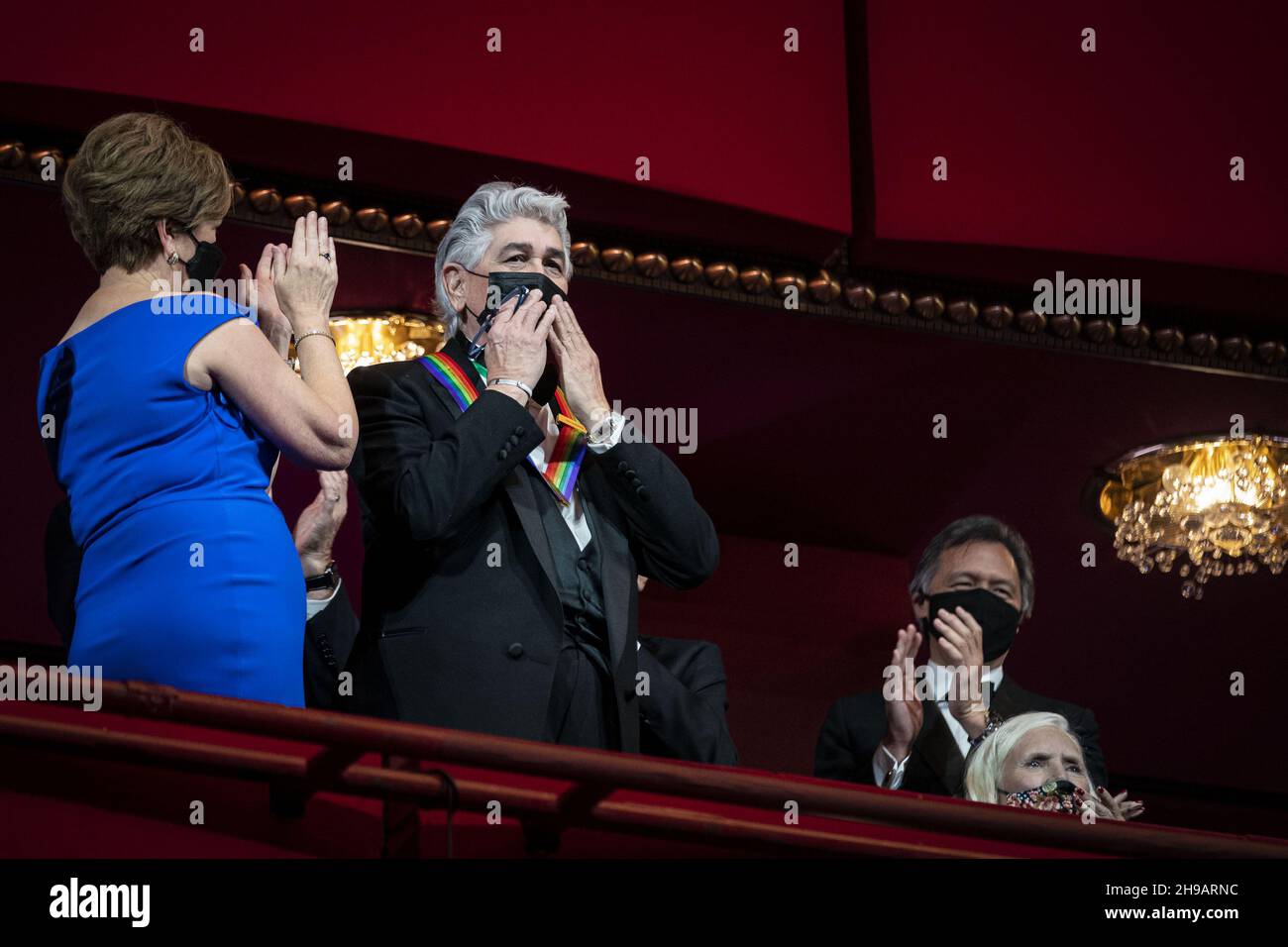 Washington, United States. 05th Dec, 2021. Justino Diaz, operatic bass-baritone, arrives during the 44th Kennedy Center Honors at the John F. Kennedy Center for the Performing Arts in Washington, DC on Sunday, December. 5, 2021. The John F. Kennedy Center for the Performing Arts 44th Honorees for lifetime artistic achievements include operatic bass-baritone Justino Diaz, Motown founder Berry Gordy, Saturday Night Live creator Lorne Michaels, actress Bette Midler, and singer-songwriter Joni Mitchell. Photo by Al Drago/UPI Credit: UPI/Alamy Live News Stock Photo