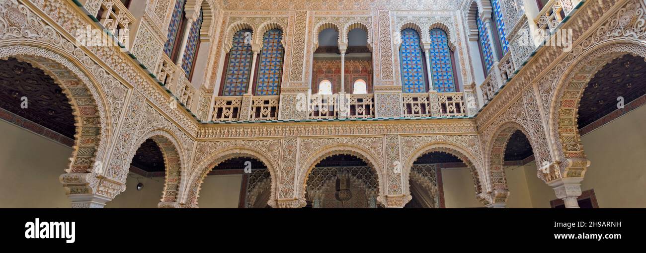 Interior of Palacio de Justicia, Ecija, Seville Province, Andalusia Autonomous Community, Spain Stock Photo