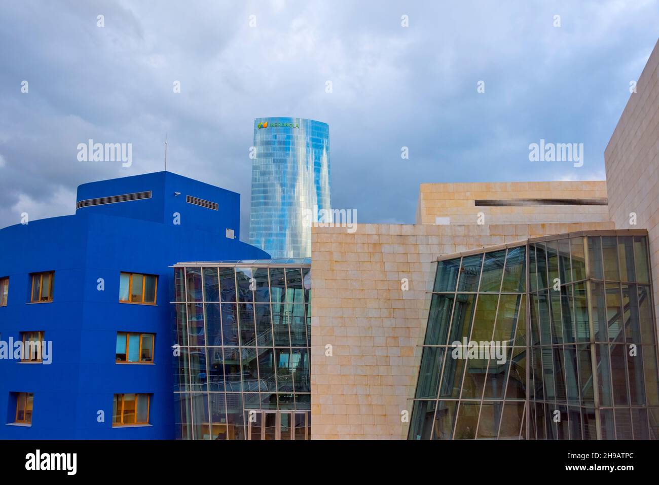 Modern buildings in Bilbao, Biscay Province, Basque County Autonomous Community, Spain Stock Photo