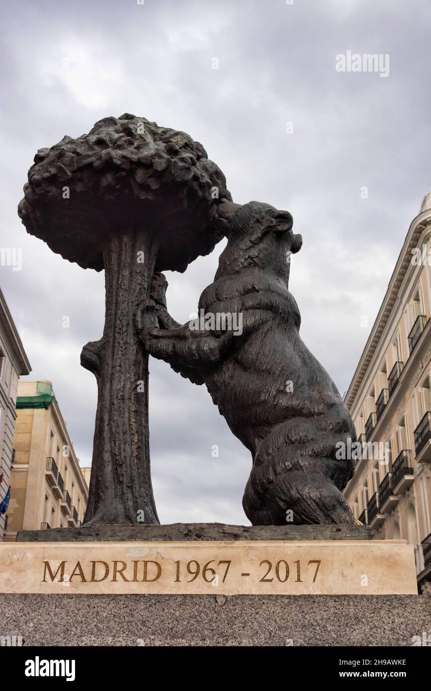 The statue of the bear and the strawberry tree hires stock photography and images Alamy