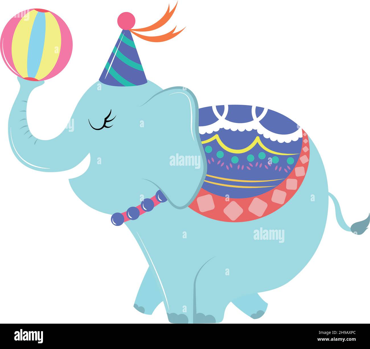 circus elephant and ball Stock Vector Image & Art - Alamy