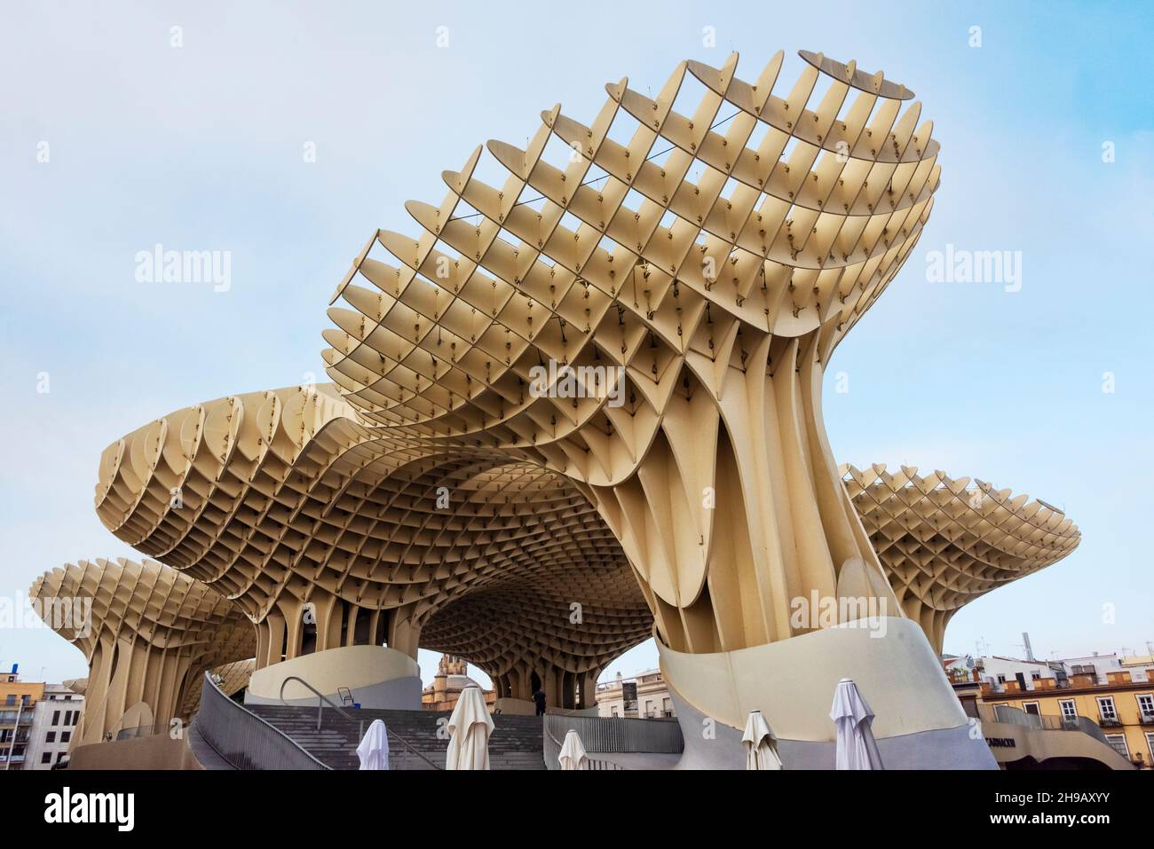 Metropol Parasol, also known as Las Setas de la Encarnación (Incarnation's mushrooms), Seville, Spain Stock Photo