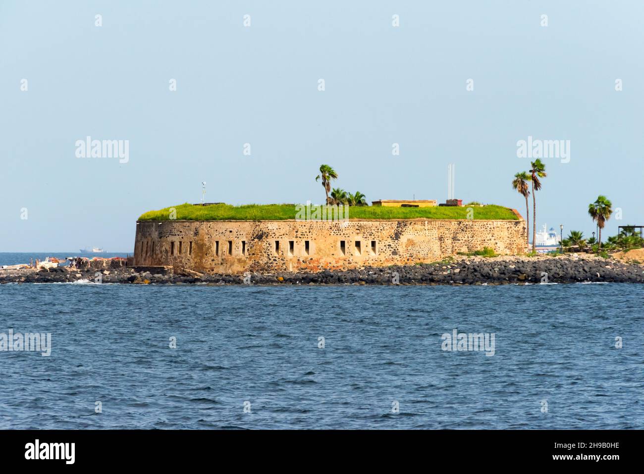 Castle on Goree Island, UNESCO World Heritage site, Dakar, Senegal Stock Photo
