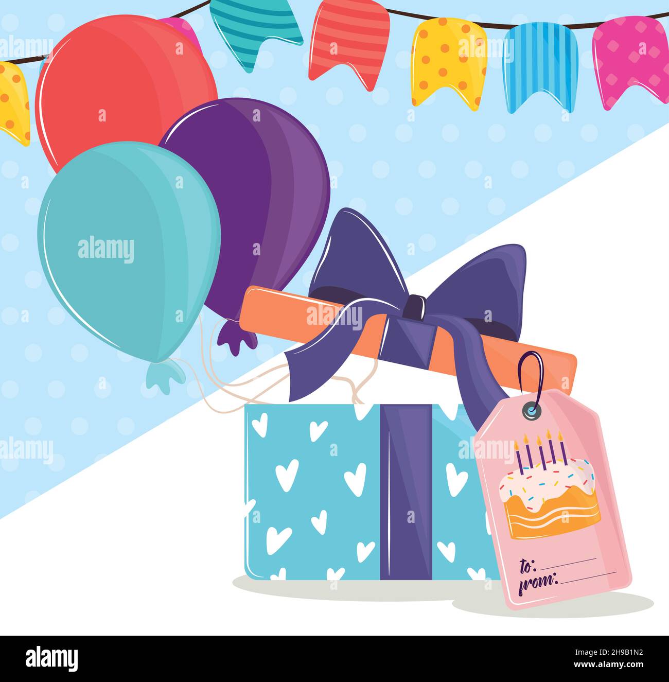 happy birthday decoration Stock Vector Image & Art - Alamy