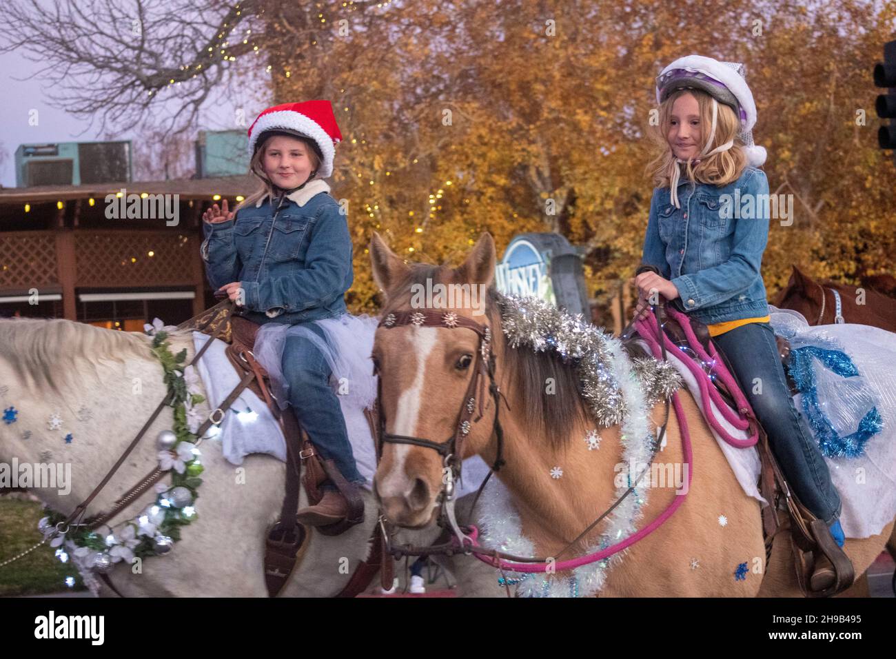 The Christmas parade is a colorful holiday celebration in the