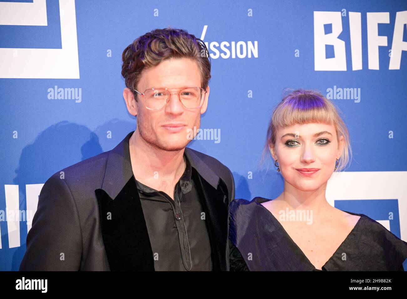 London, UK. 5th December 2012: James Norton, Imogen Poots attended 24th British Independent Film Awards · BIFA at Old Billingsgate on 5th December 2012, London, UK. Credit: Picture Capital/Alamy Live News Stock Photo