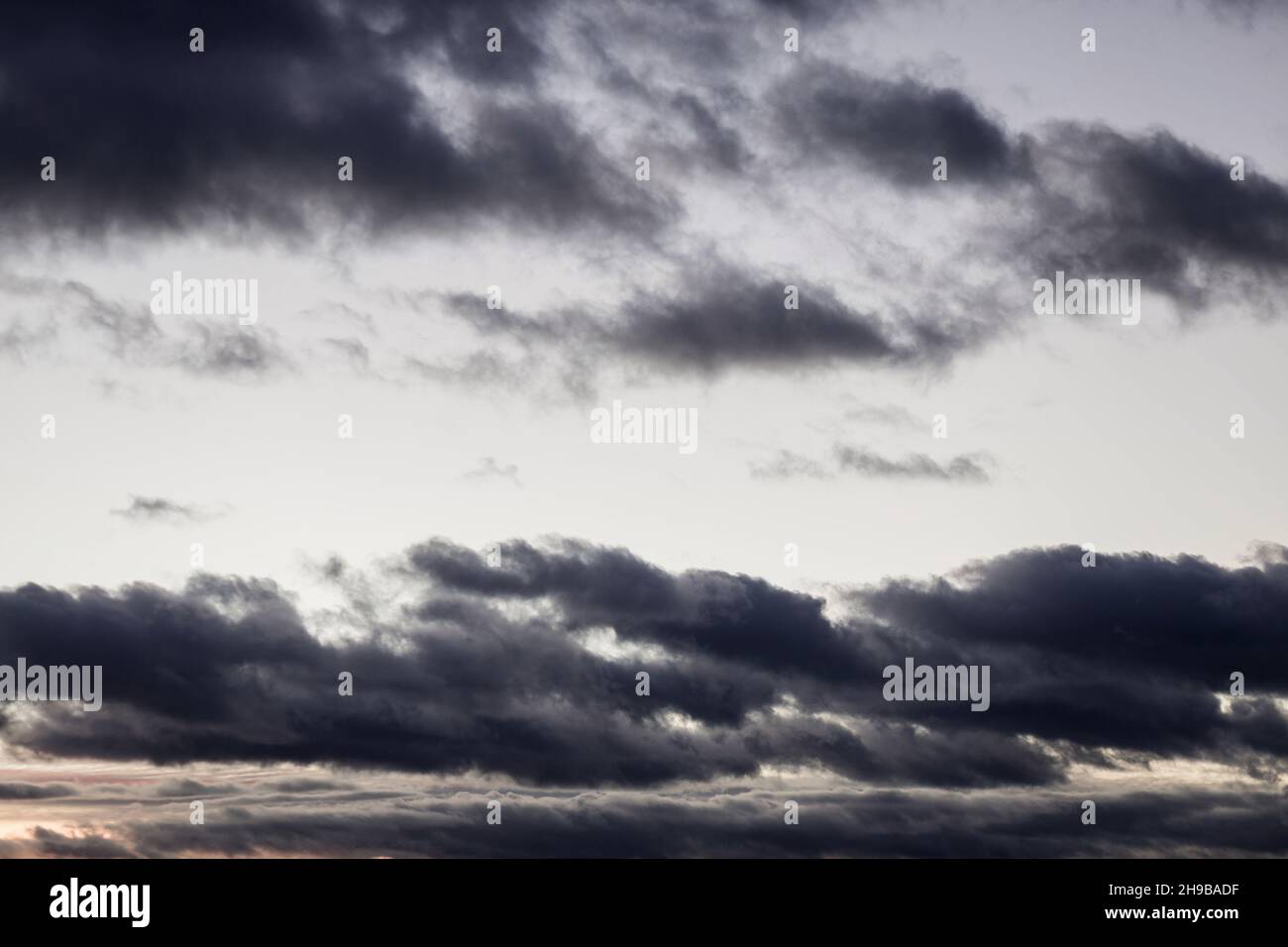 Dark dramatic clouds in the sky. Desktop background Stock Photo - Alamy