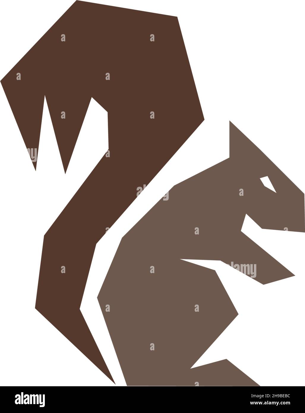 Squirrel logo vector icon design illustration template Stock Vector