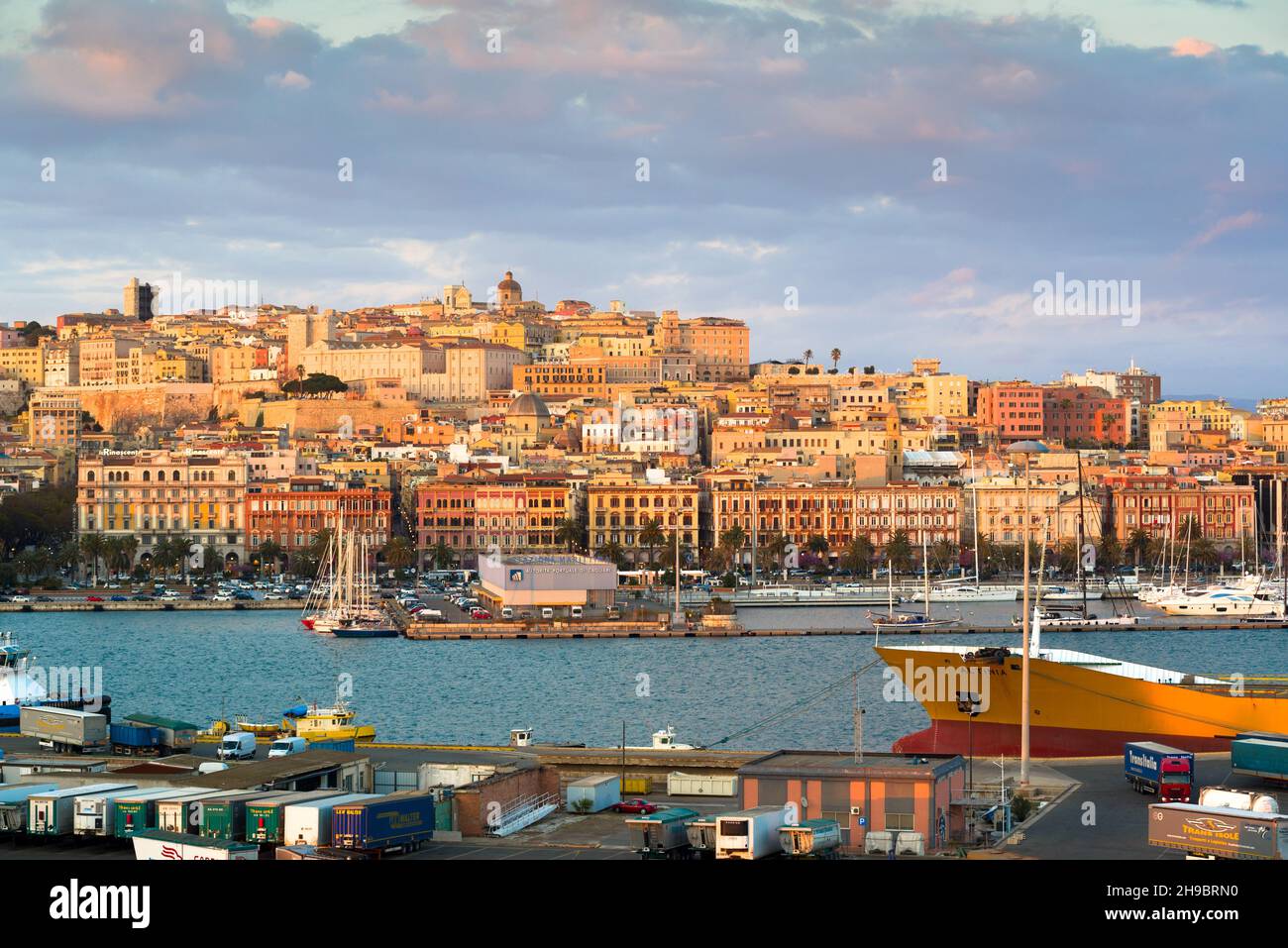 Port of Cagliari,italy Stock Photo