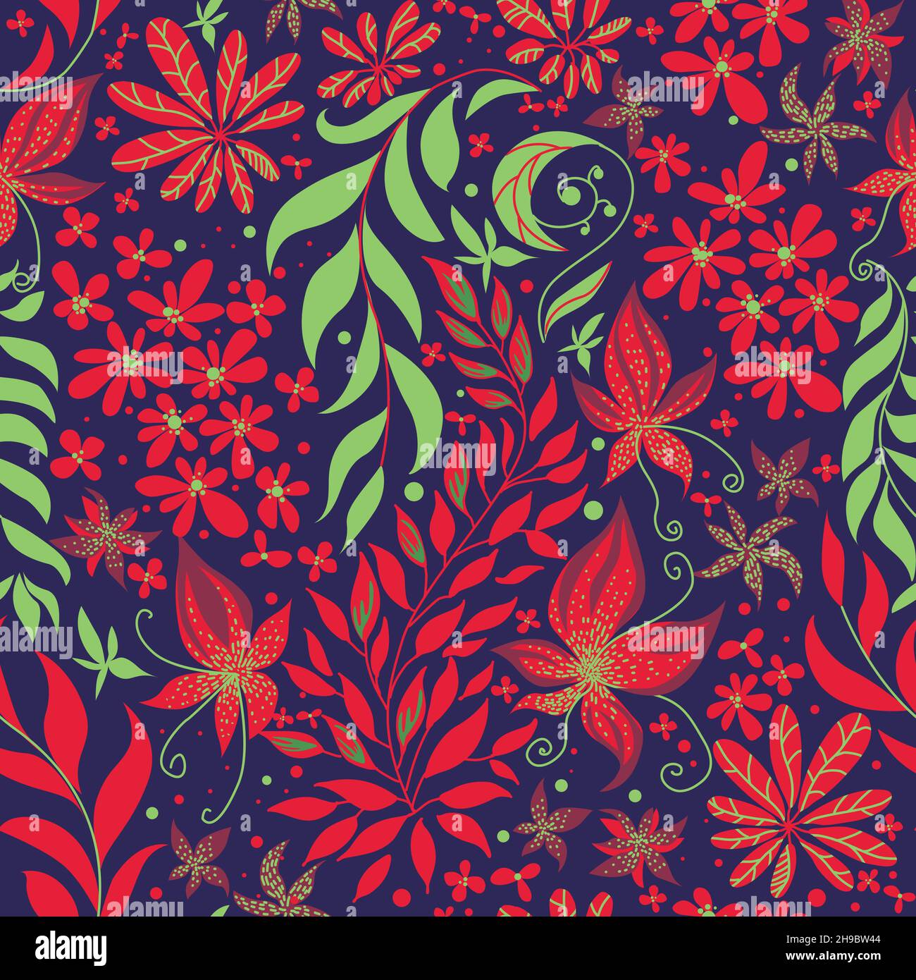 Seamless tropical pattern Stock Vector Image & Art - Alamy