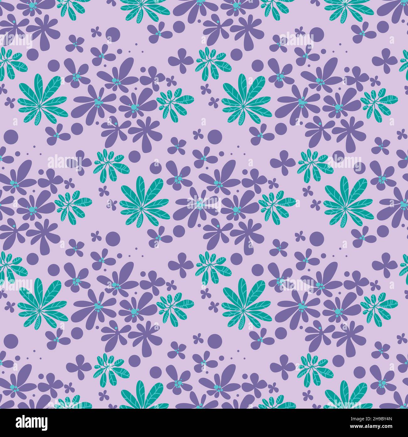 Vector floral seamless pattern Stock Vector