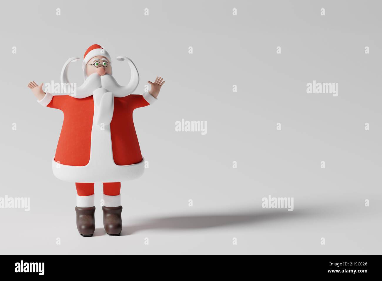 Cartoon funny santa claus waving hi-res stock photography and images - Page  3 - Alamy
