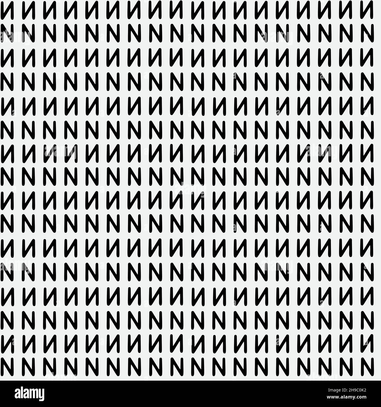 Abstract hand drawn seamless pattern, black and white zigzag texture. Stock Vector