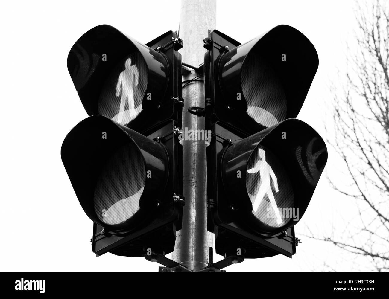 Traffic light warning sign Black and White Stock Photos & Images - Alamy