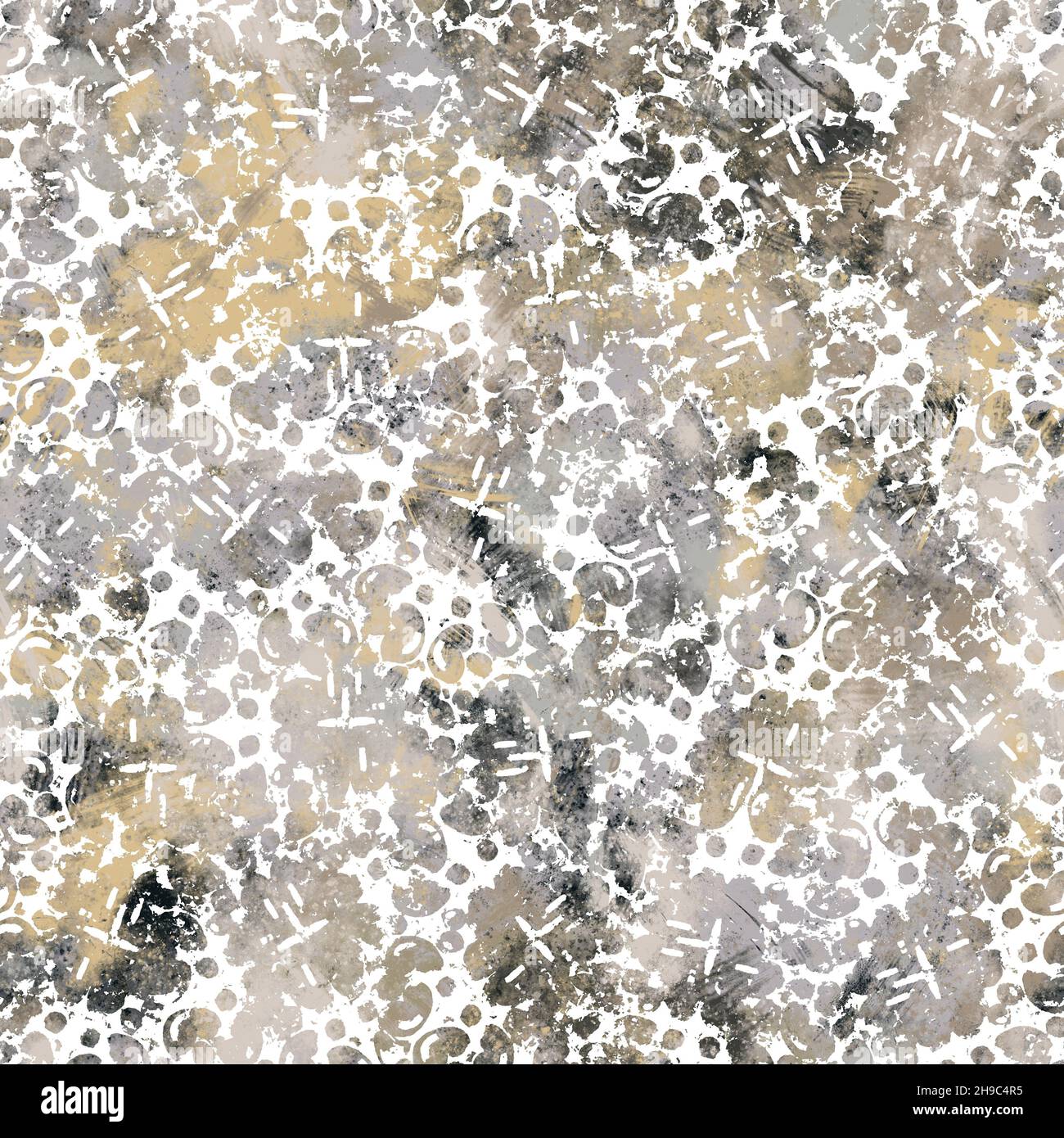 Seamless neutral and white grungy classic abstract surface pattern ...