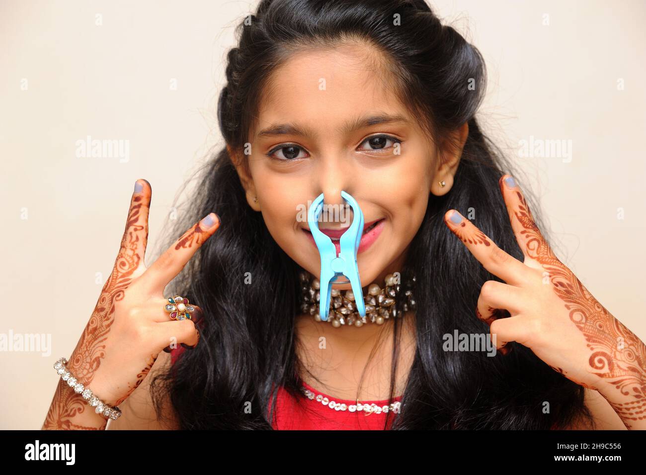 Mumbai Maharashtra India Asia July 24 2021 Portrait Of Indian Teen Eight Years Old Girl With
