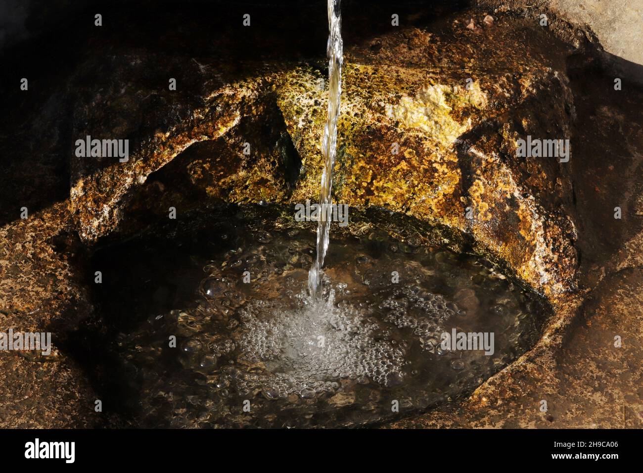 Fresh mountain waters fountain hi-res stock photography and images - Alamy