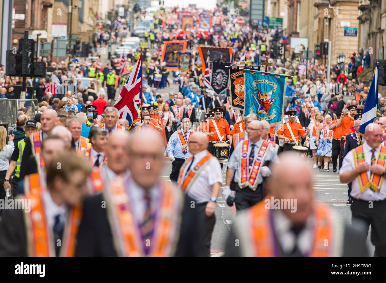 Orange Order Rally Orange order parade 2021 hi-res stock photography and images - Alamy