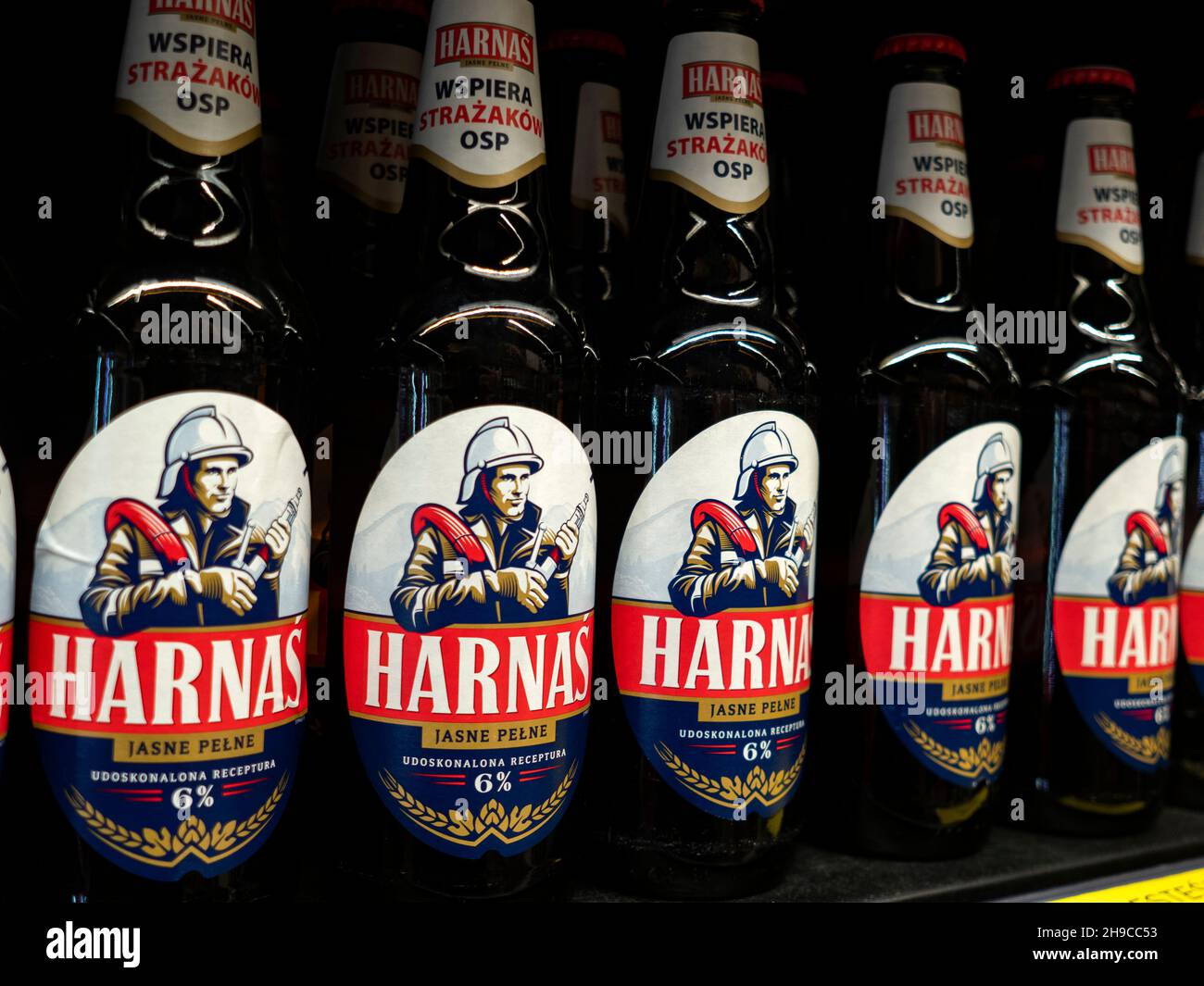 Harnas beer is seen in the store shelf Stock Photo - Alamy