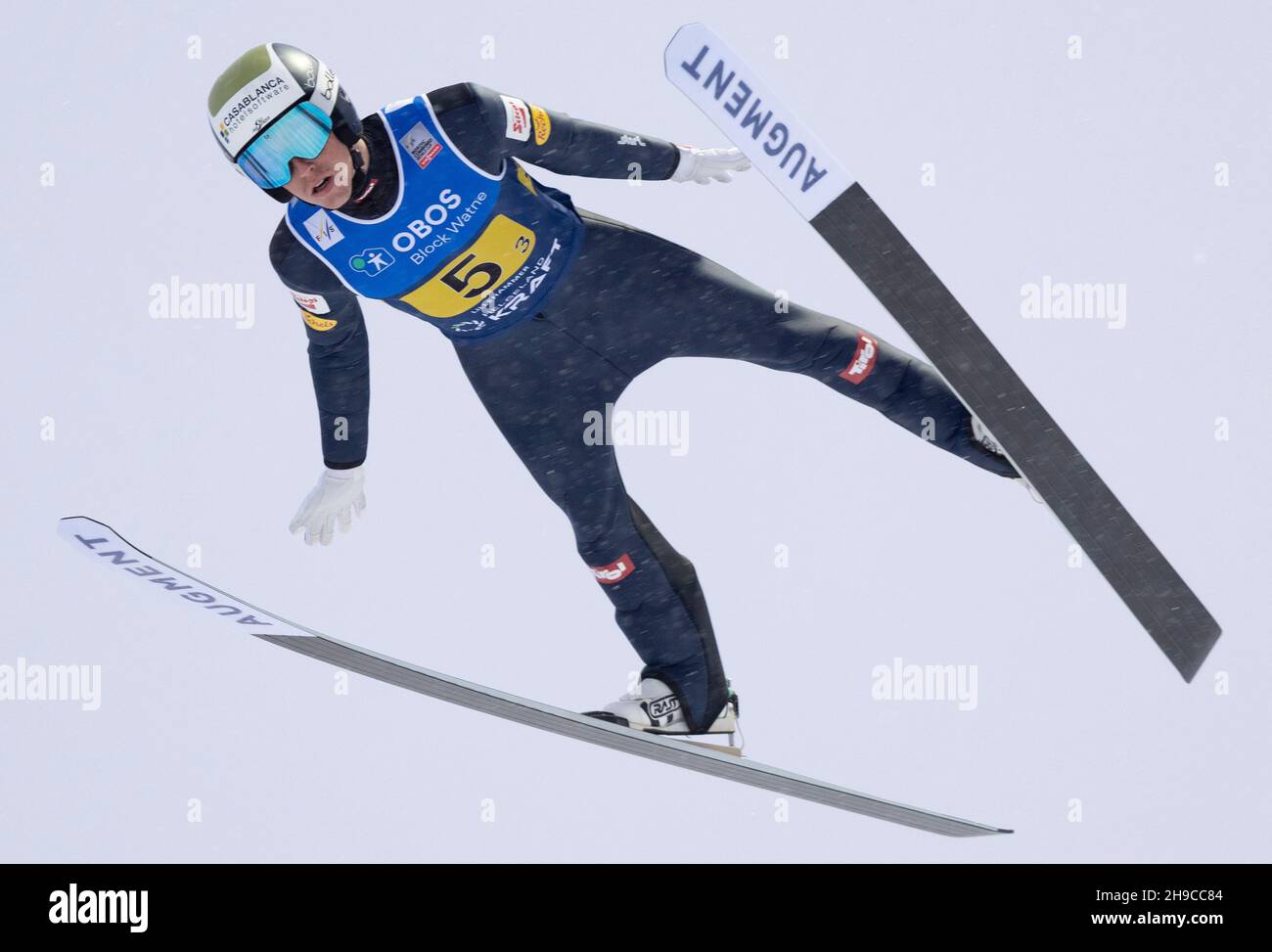 Lillehammer, Norway. 04th Dec, 2021. Lillehammer 20211204.Stefan Rettenegger (AUT) during the skijumping part of the Nordic ski combined team competition during the world cup in Lillehammer. Photo: Geir Olsen/NTB Credit: NTB Scanpix/Alamy Live News Stock Photo