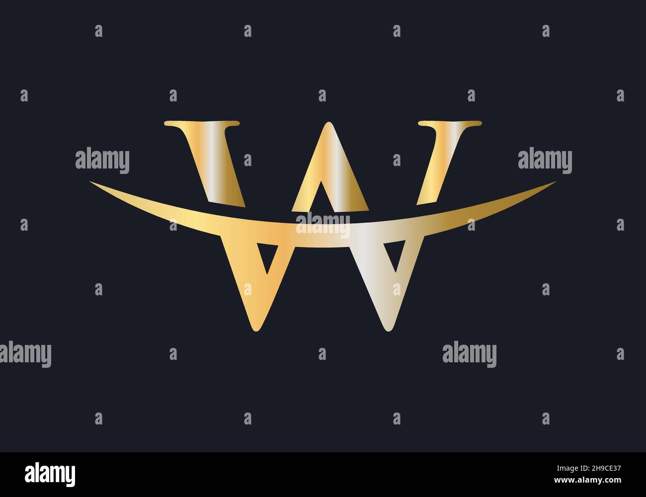 Letter W Logo Design for business and company identity. W letter logo ...