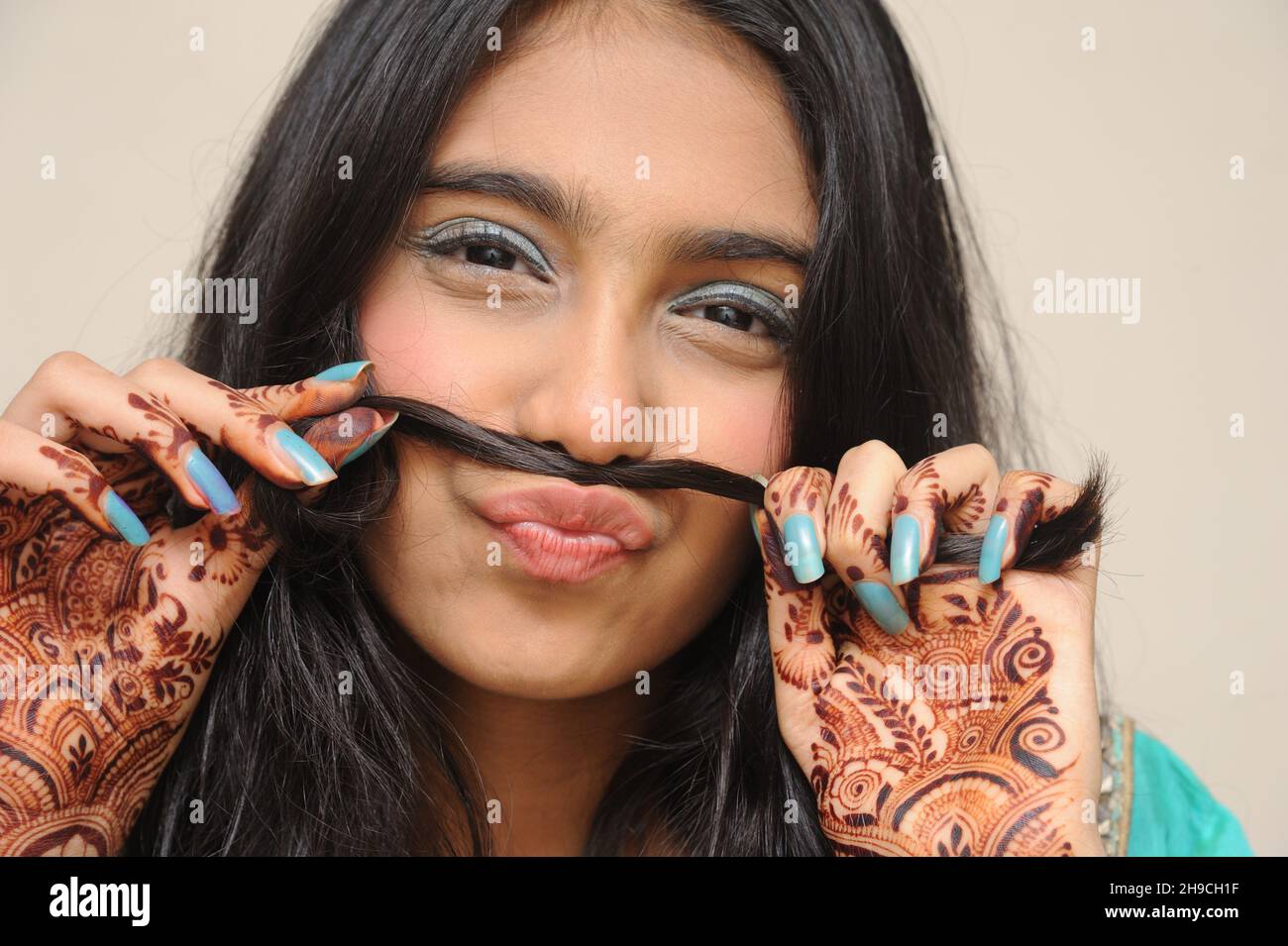 Mumbai Maharashtra India Asia July 24 2021 Portrait Of Beautiful Indian Teen Caucasian Girl
