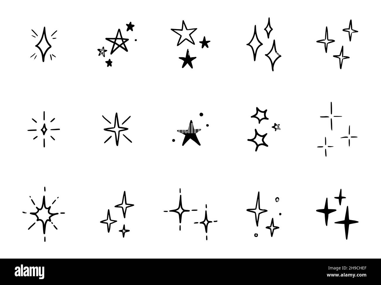 Hand Drawn Sparkle Vector Art Icons and Graphics for Free Download