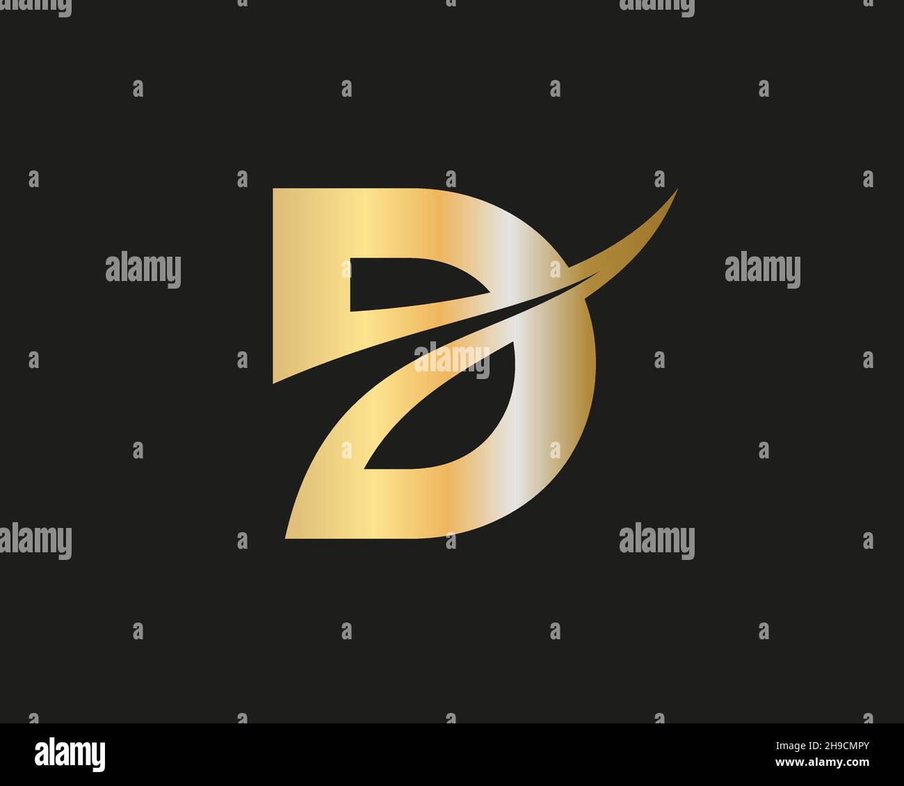 D Logo Design Template. Initial D Letter Logo With Creative Modern ...