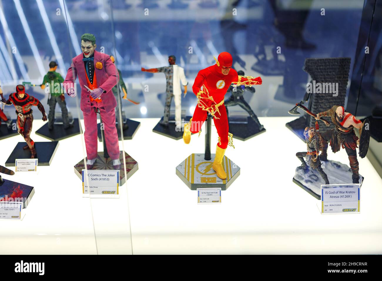 DUBAI, UAE MARCH 15, 2021 Avengers superhero character action figure from Marvel Iron Man