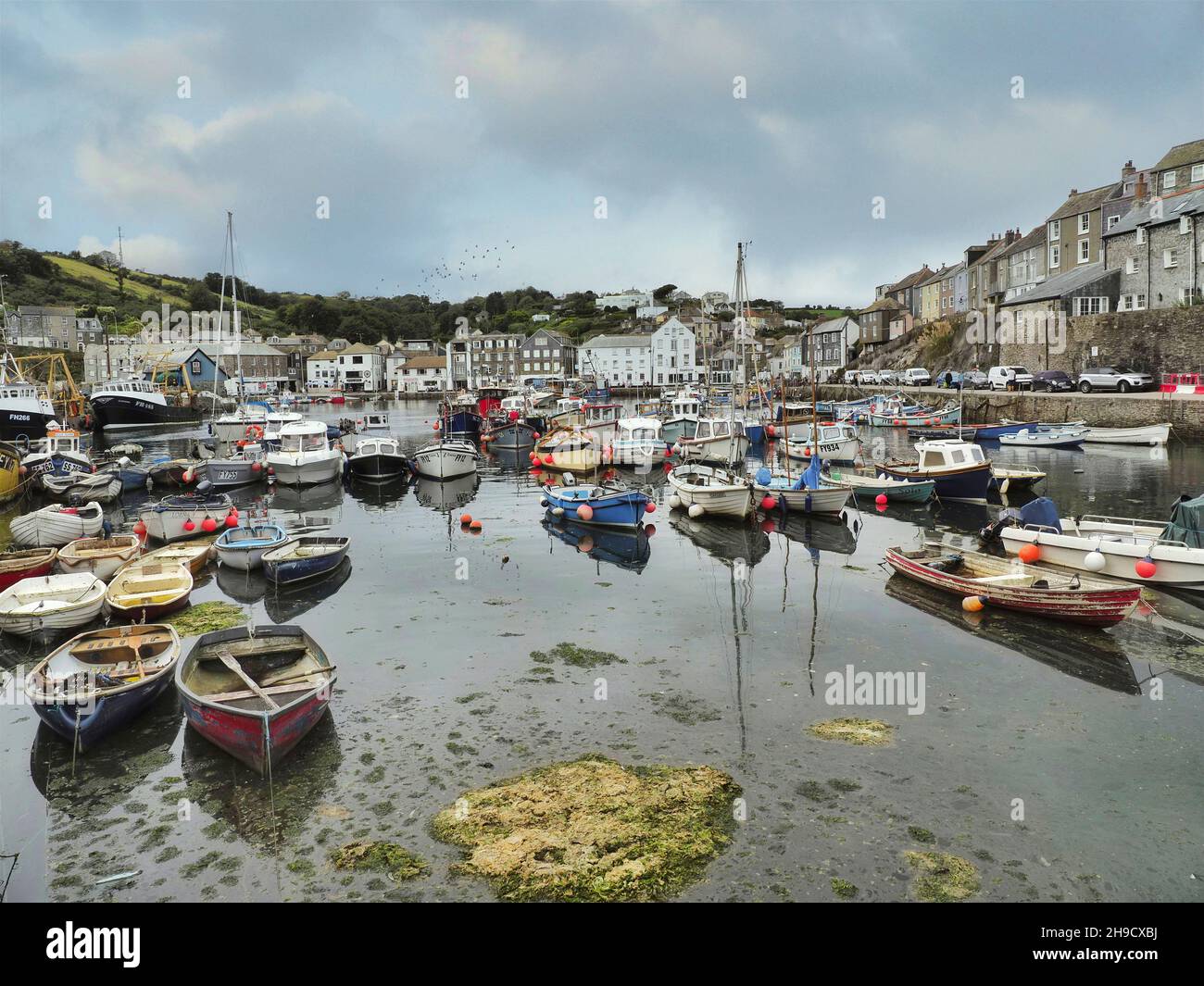 Mavagissey harbour and fishing port holiday destination Stock Photo