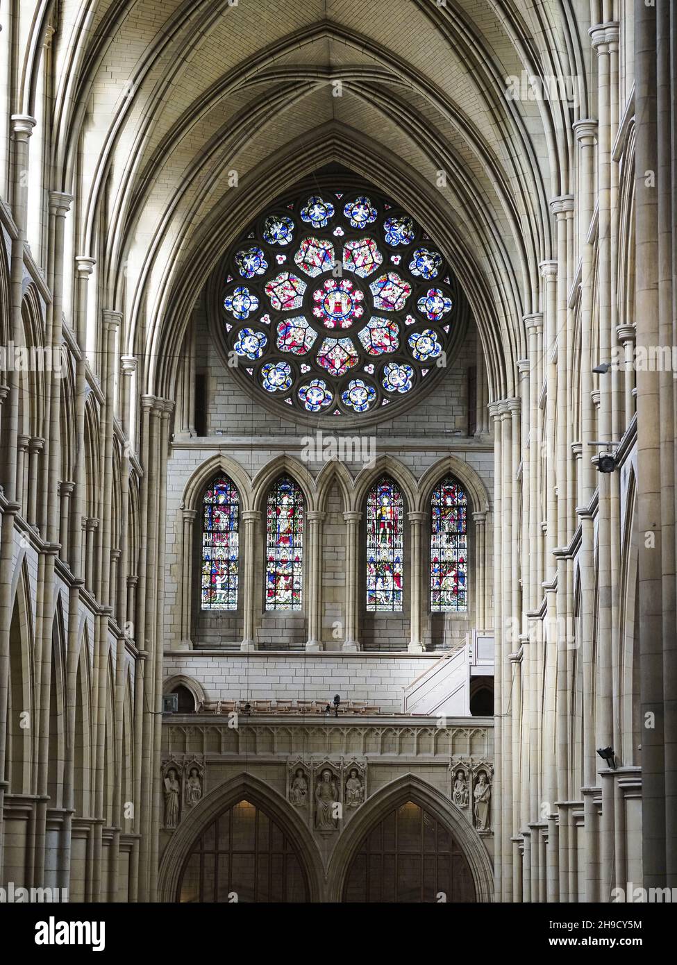 Interiors of Truro Cathedral in Cornwall England Stock Photo