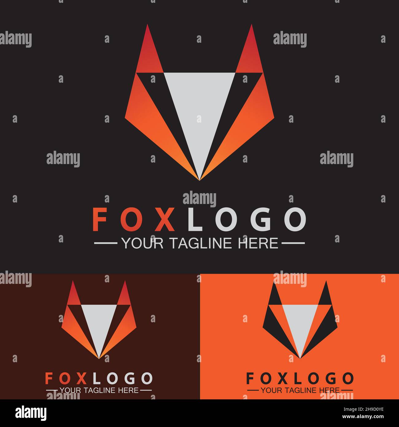 Fox logo Vector illustration design template Stock Vector Image & Art ...