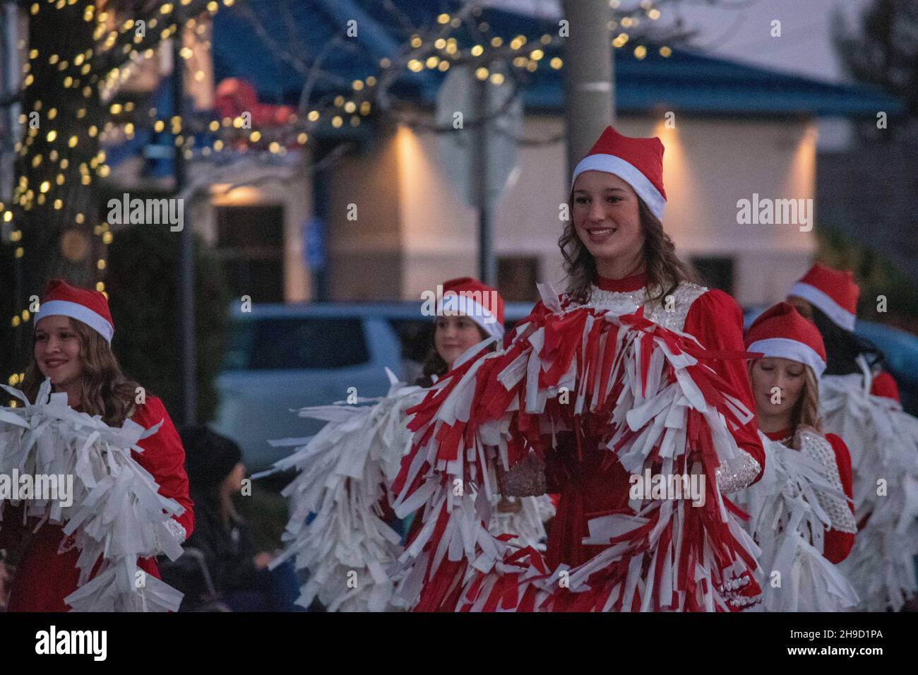 The Christmas parade is a colorful holiday celebration in the