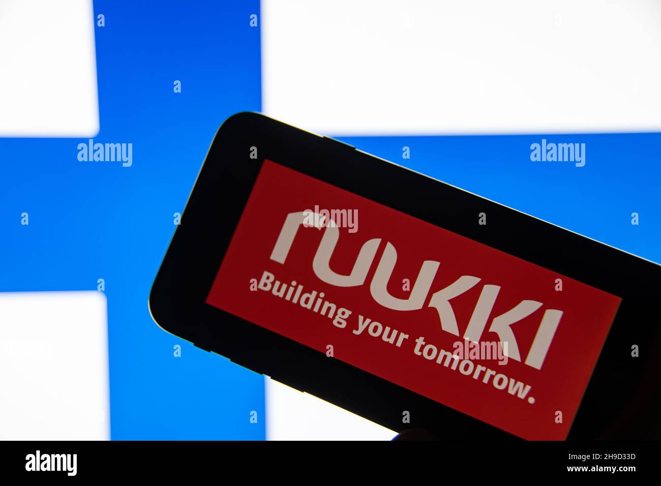 rheinbach-germany-4-december-2021-the-brand-logo-of-the-finnish
