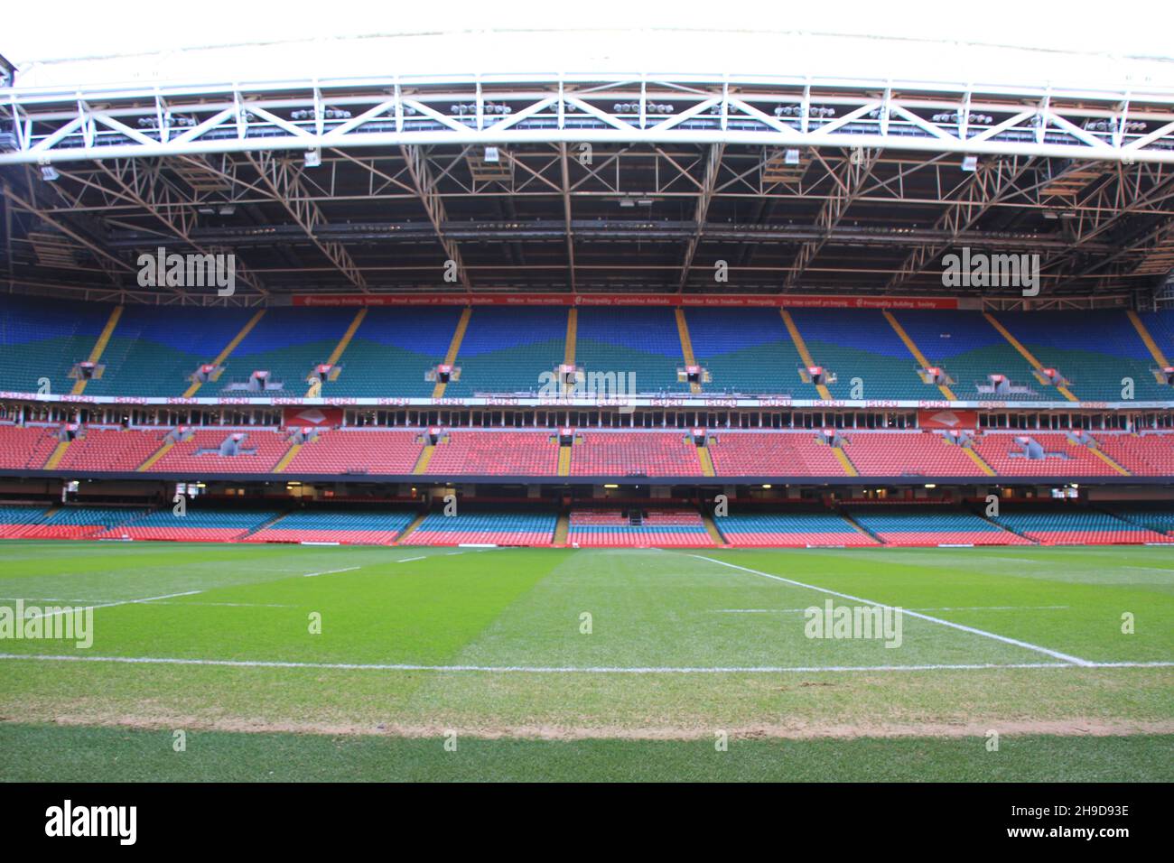 Inside the Principality Stadium, Cardiff, Wales Stock Photo Alamy