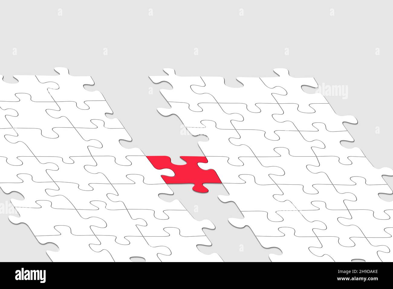 Puzzle pieces, symbolic representation for bridging Stock Photo Alamy