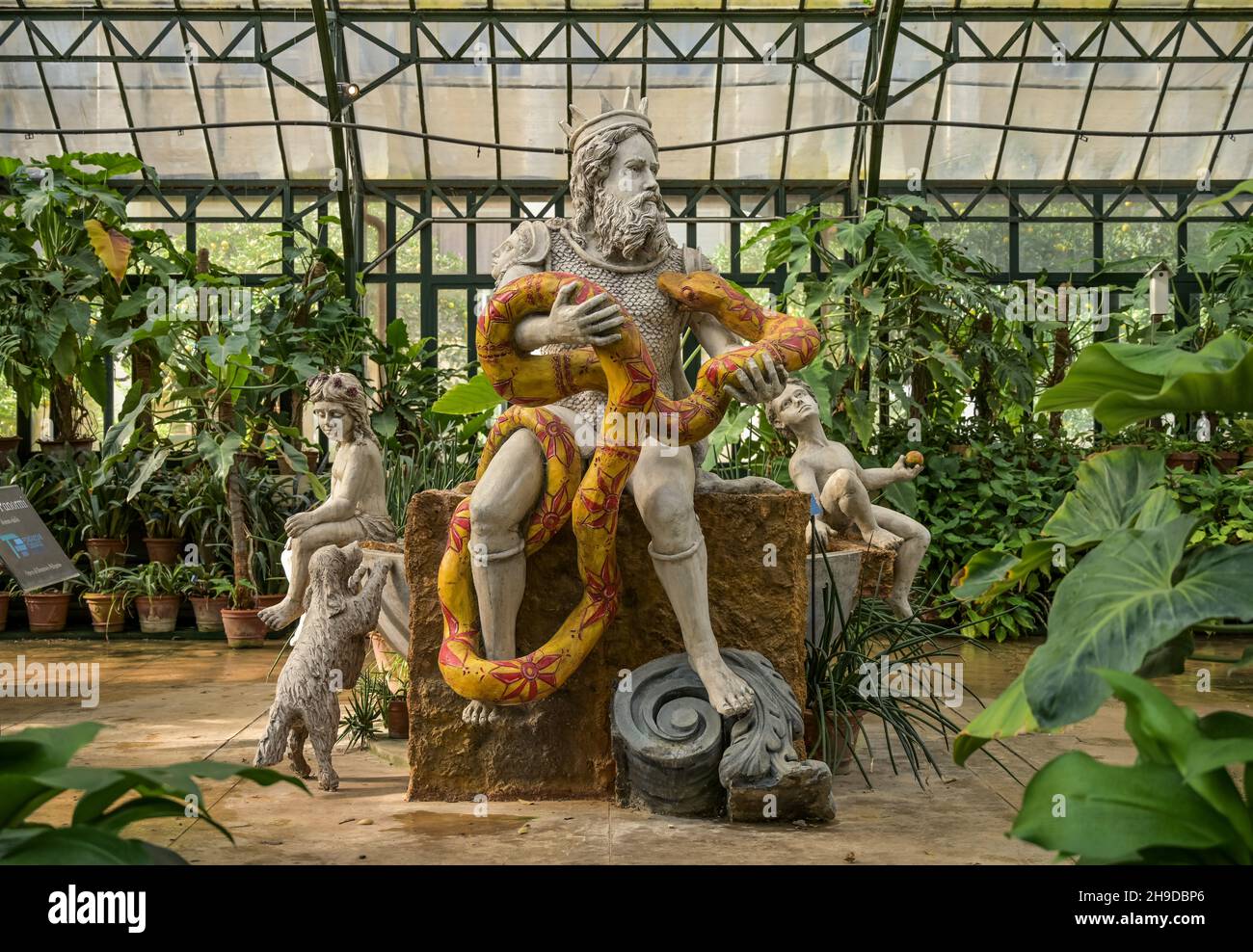 Schutzpatron Genius von Palermo, Botanischer Garten, Palermo, Sizilien, Italien Stock Photo