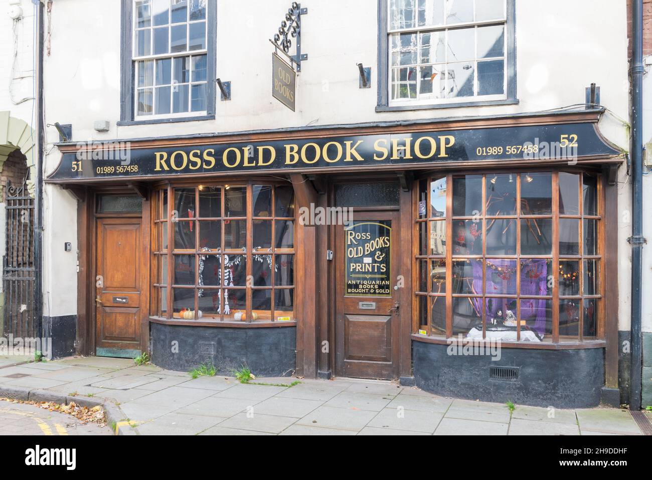 Ross Old Book Shop in RossonWye, Herefordshire Stock Photo Alamy
