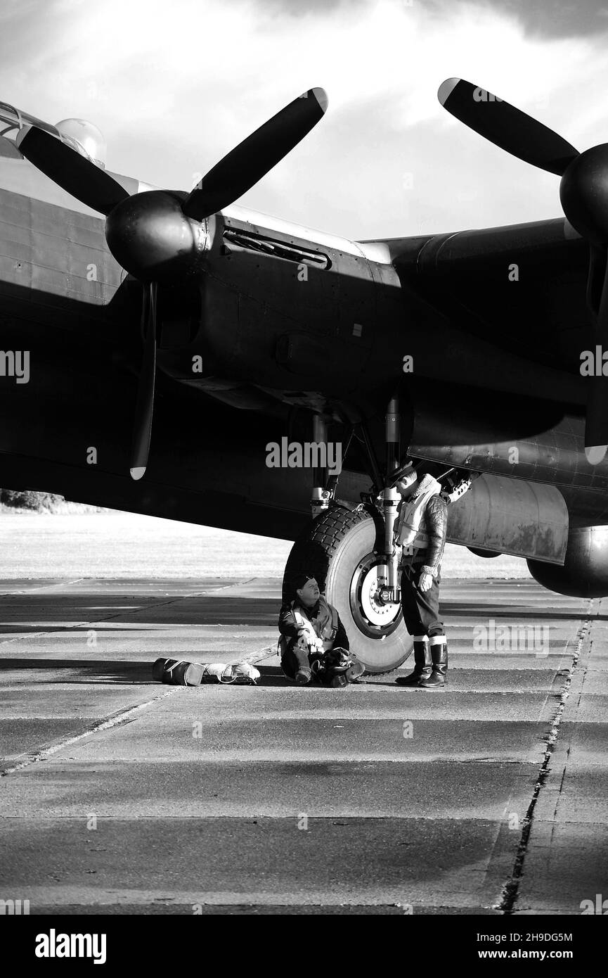 Re-enactors with 'Just Jane'. Stock Photo