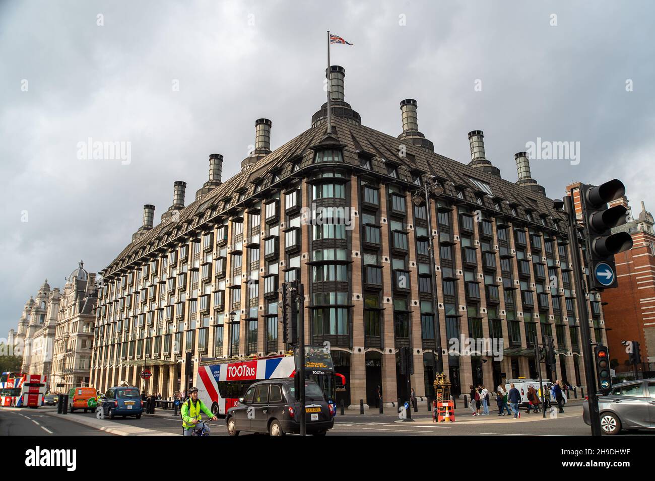 Westminster, London, UK. 19th October, 2021. Portcullis House part of the Palace of Westminster where Members of Parliament hold their meetings. Credit: Maureen McLean/Alamy Stock Photo