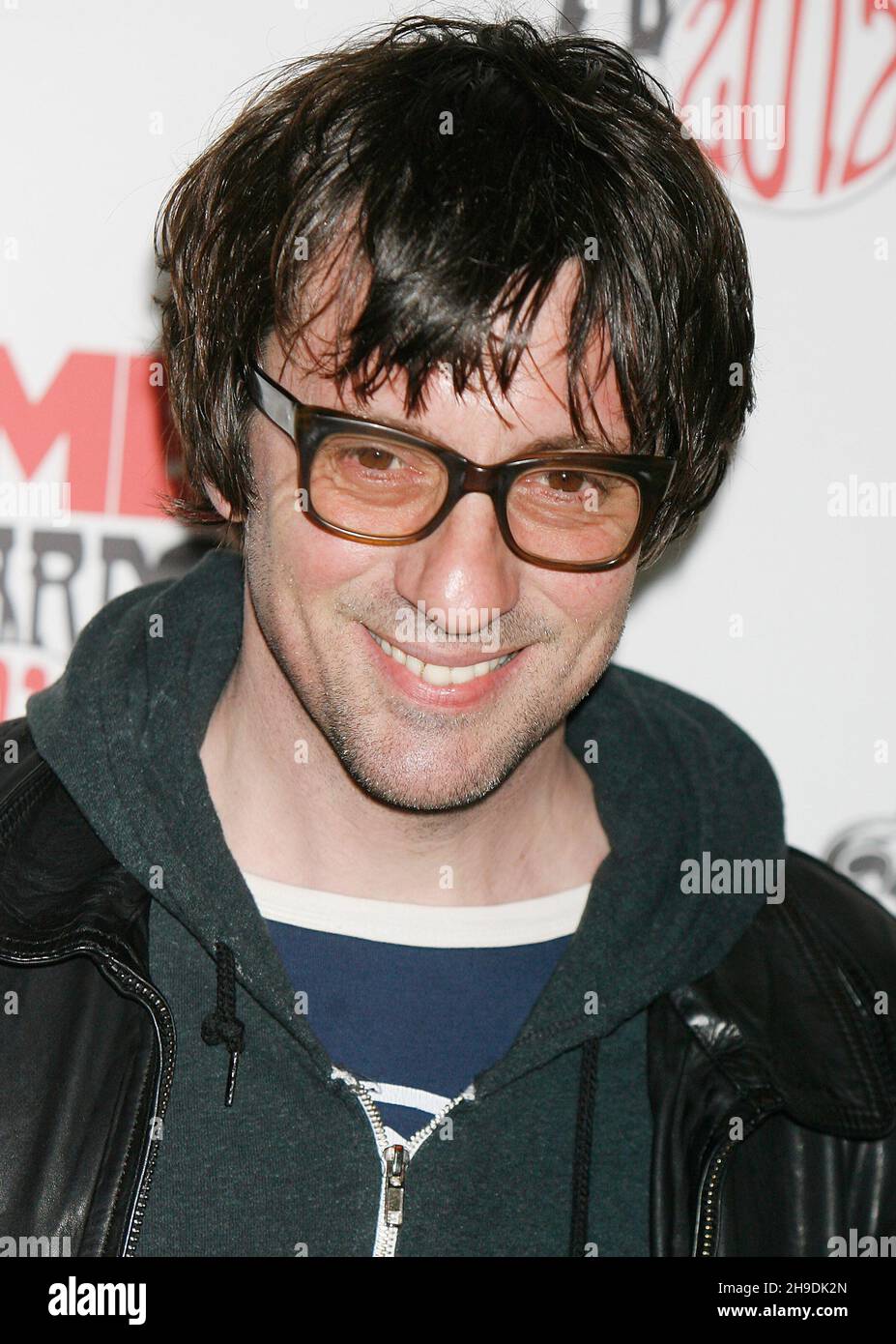 London. UK. Graham Coxon of Blur  at the NME Awards 2012.  02 Brixton Academy,London. 29th February 2012.  Ref:LMK12-33474-010312 J Adams/Landmark Media .NO WEBSITE WITHOUT PRIOR ARRANGEMENT. Stock Photo