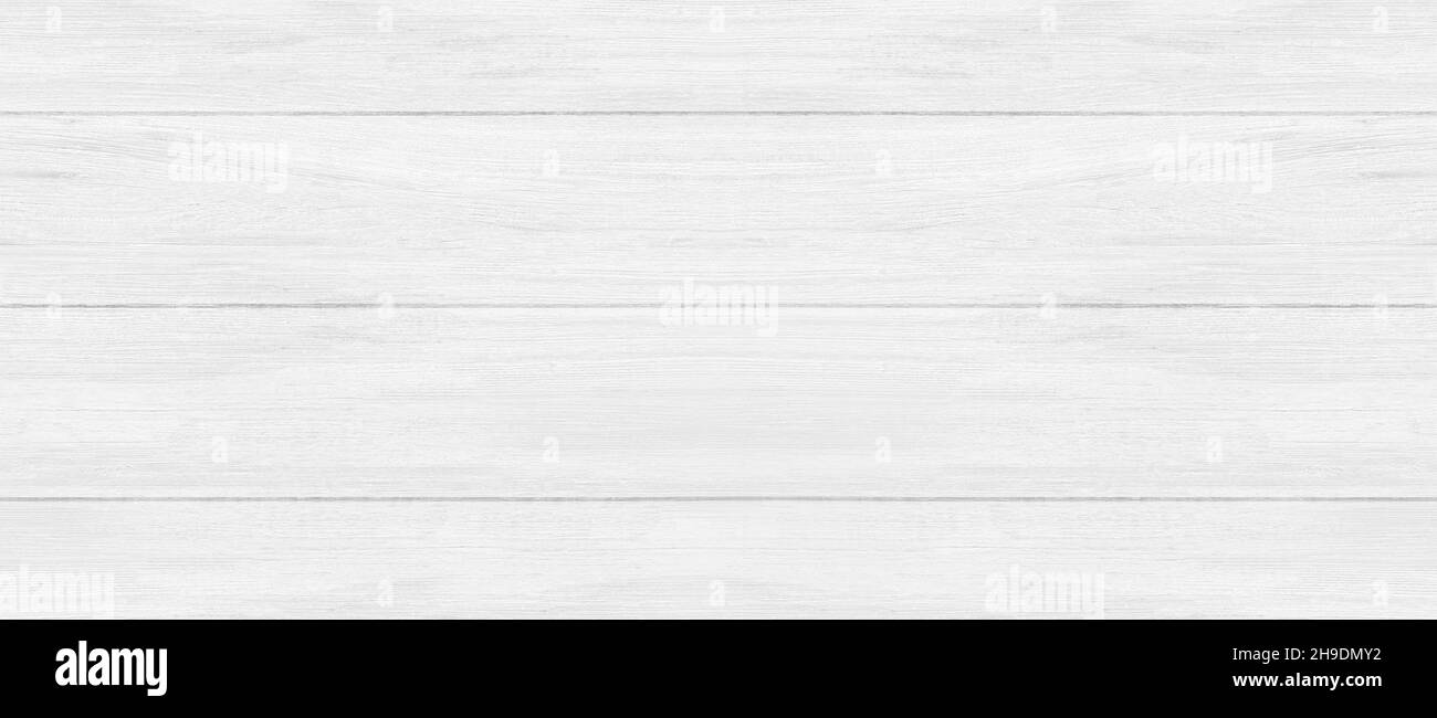 White gray wood color texture banner background. Surface light clean of table top view. Natural patterns for design art work and interior or exterior Stock Photo