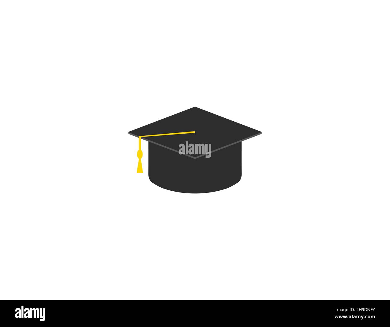 Vector illustration. Flat design. Education graduation hat icon Stock ...