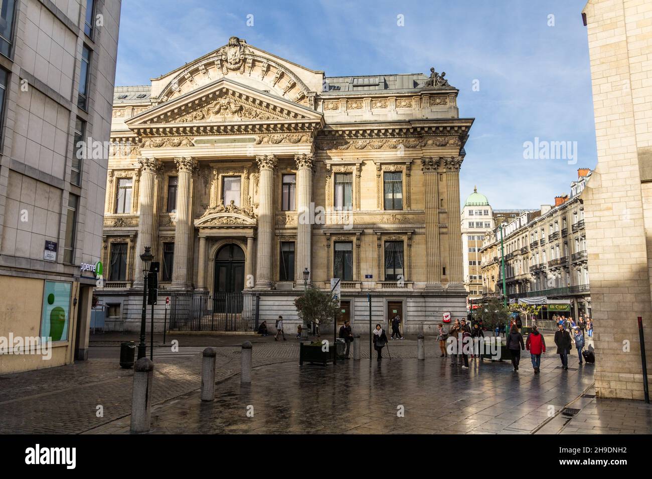BRUSSELS, BELGIUM - NOV 3, 2018: Brussels Stock Exchange building in Brussels, capital of Belgium Stock Photo
