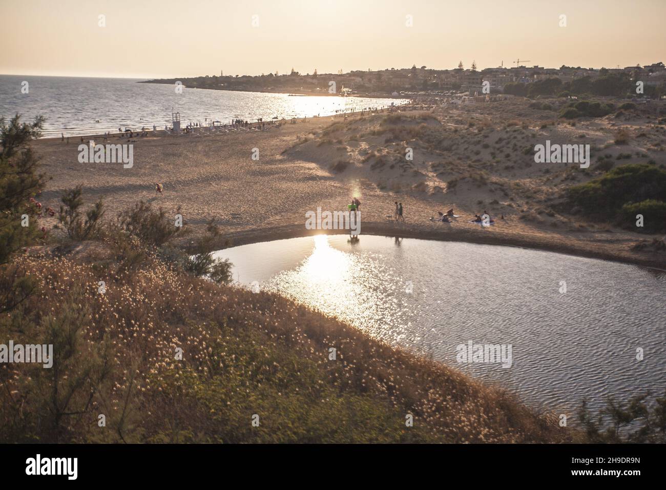 Natural swimming pool on the Sicilian beach Stock Photo Alamy