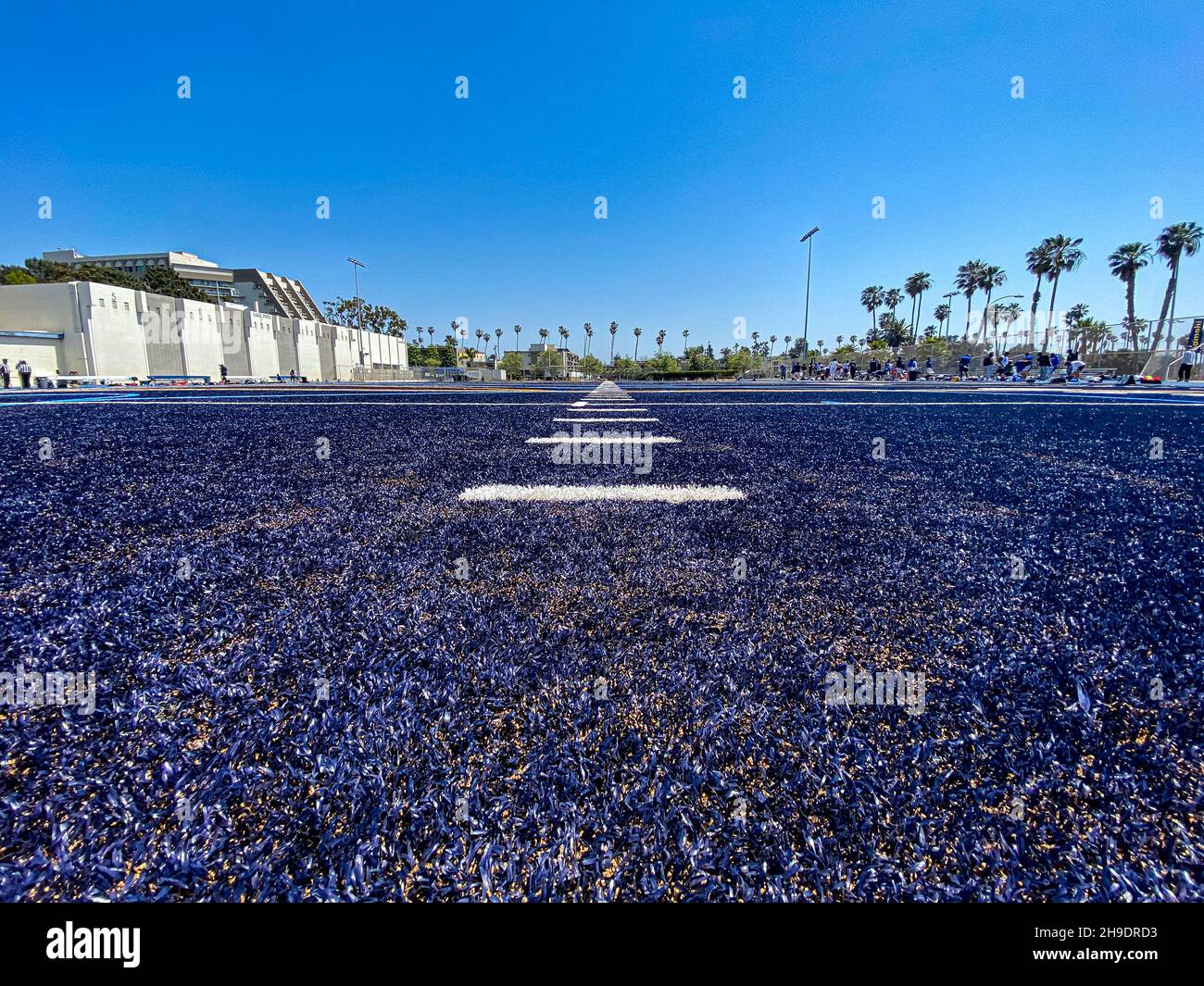 High School Football game, Santa Monica, California, USA Stock Photo