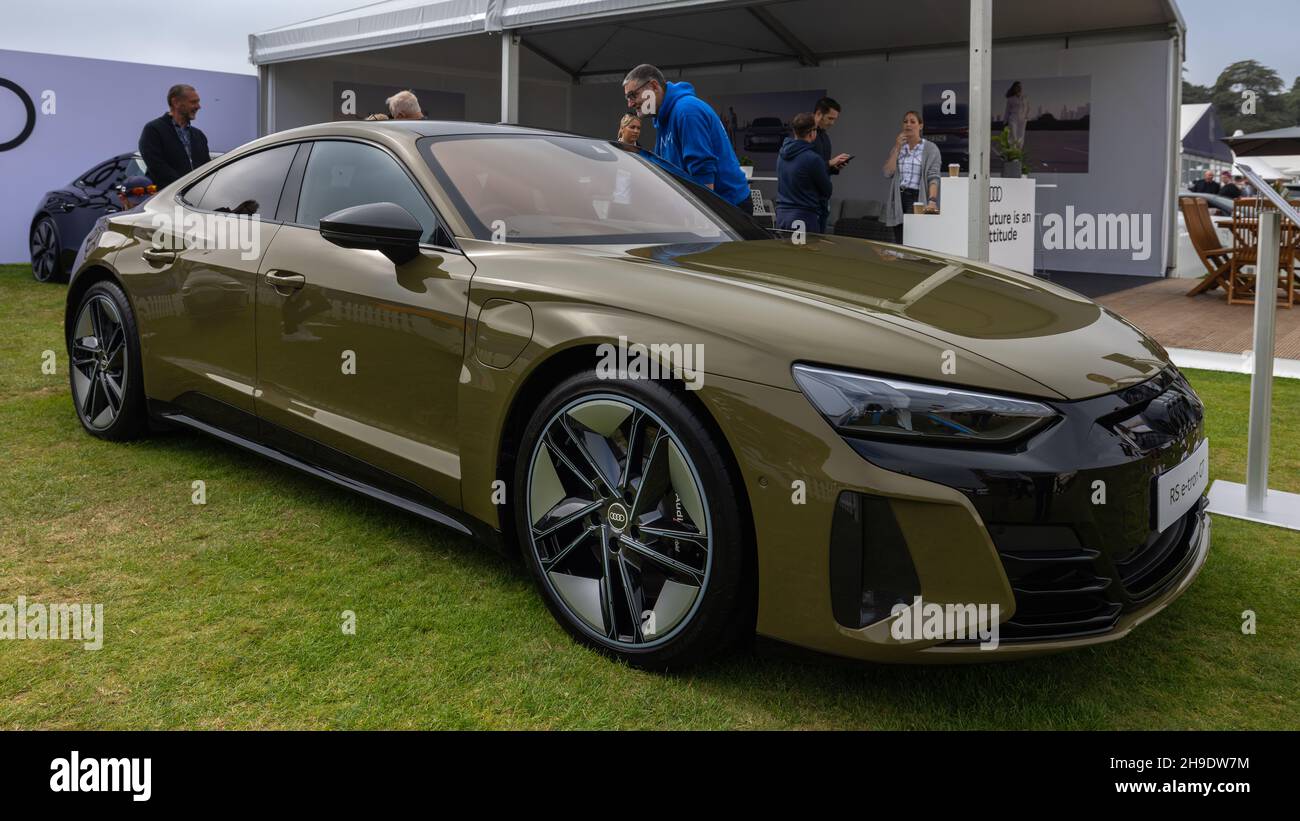 Audi RS e-tron GT, on display at the Concours d’Elegance held at Blenheim Palace on the 5th September 2021 Stock Photo