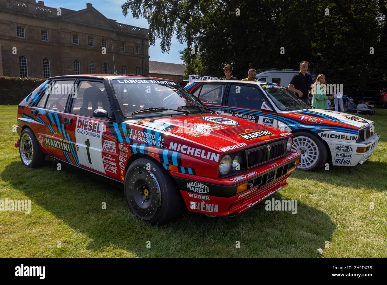 Lancia Delta HF Integrale 16V 1989 Sanremo Rally car, on display at the Concours d’Elegance motor show held at Blenheim Palace on the 5 September 2021 Stock Photo