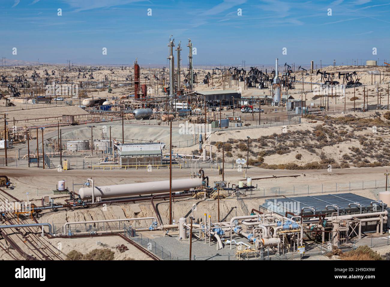 McKittrick Oil Field, Kern County, California, USA Stock Photo