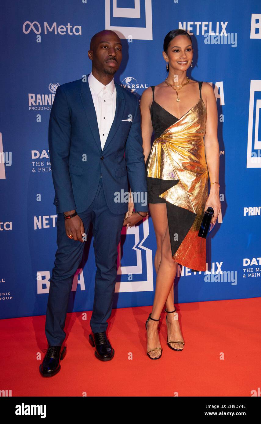 LONDON, ENGLAND - 05 DEC 2021: Alesha Dixon and Azuka Ononye attend the